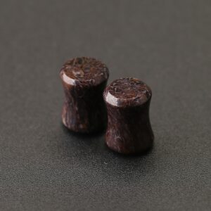 Dinosaur Bone Fossil Ear Gauges