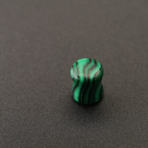 Malachite-Stone-Ear-Gauges