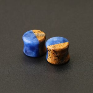 Picture-Jasper-and-Blue-Onyx-Ear-Gauges